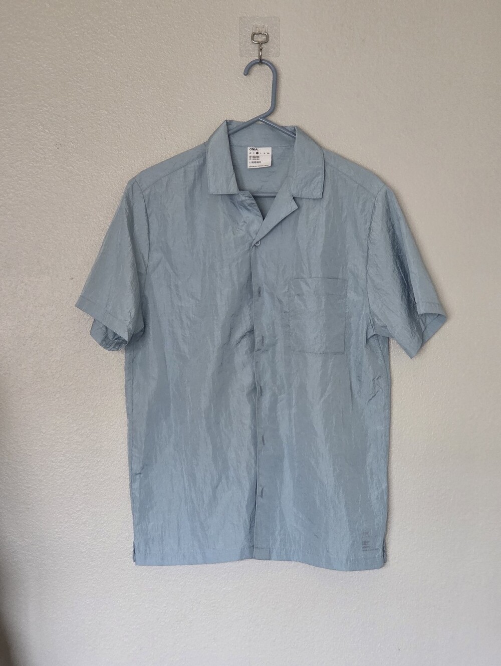 Onia Crinkle Nylon Camp Shirt